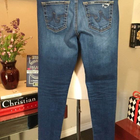 Adriano Goldschmed Blue Cotton Legging Ankle Jeans - Picture 7 of 10